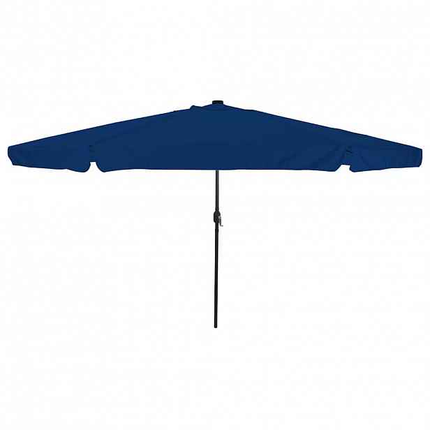 vidaXL Zahradní slunečník 395 x 395 x 245 cm Polyester Kulatý Azurblau