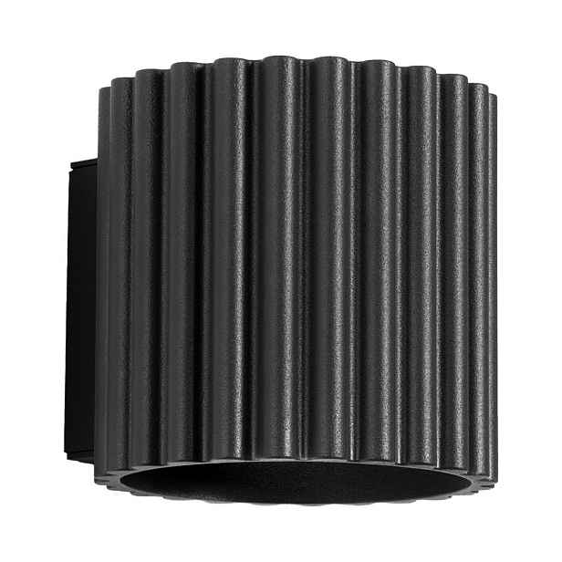 Černé nástěnné svítidlo ø 10 cm Zora – Sollux