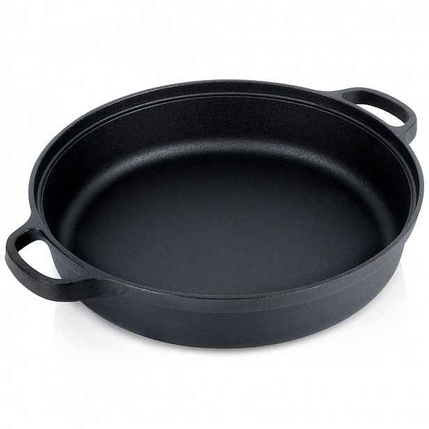 litinová hluboká pánev 30 cm 3,5 l, univerzální do každé kuchyně