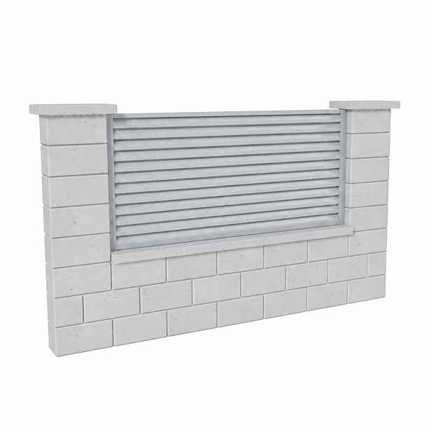 Výplň plotová DEKMETAL RAZZO MMA96 white aluminium