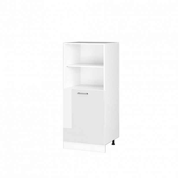 Vicco UNIVERZÁLNÍ SPÍŽNÍ SKŘÍŇKA R-Line Bílá vysoký lesk 60 cm s otevřenými policemi a dvířky