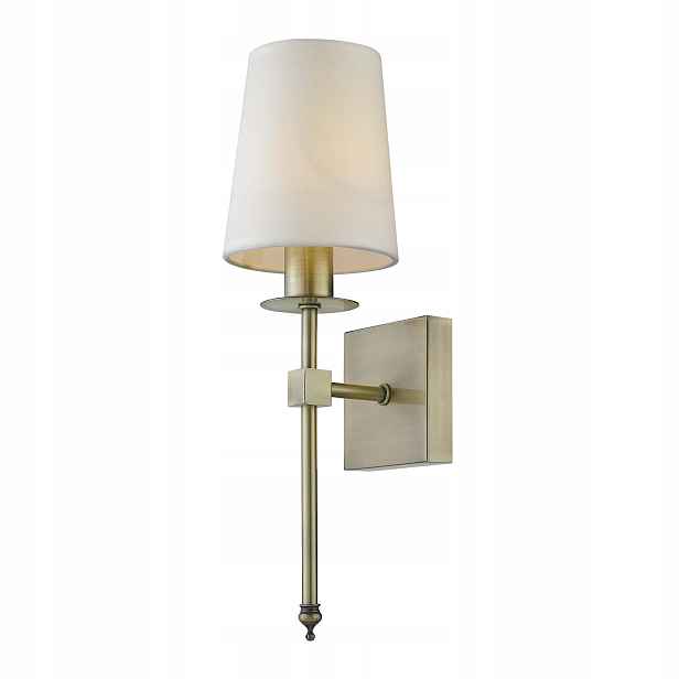 Nástěnné svítidlo patina ecru s stínidlem do ložnice obývacího pokoje Light Prestige