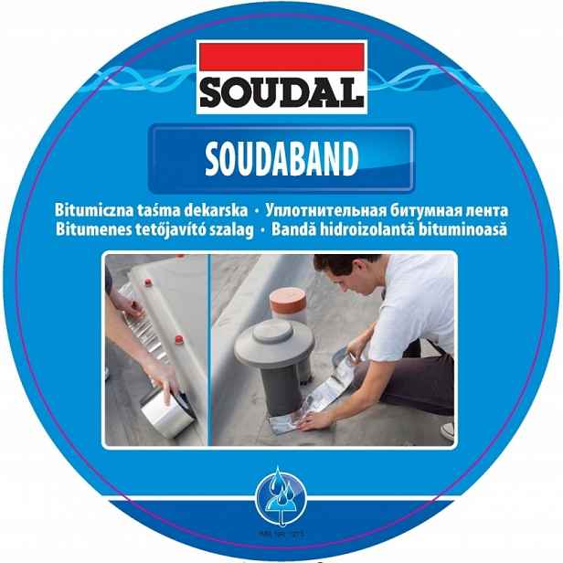 Dekarska Bitumenová páska Soudaband Soudal 150 x 10 m Olovo