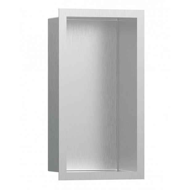 Hansgrohe XtraStoris Individual - Výklenek do stěny s designovým rámem, 30x15x10 cm, kartáčovaná nerez 56094800