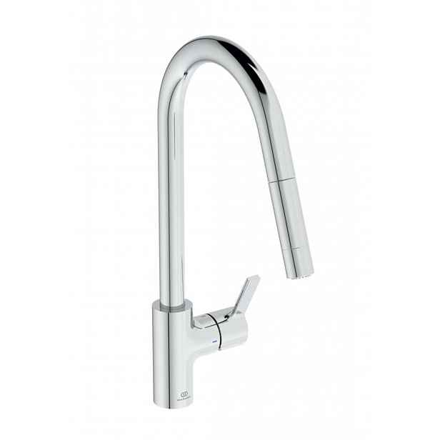 Ideal Standard Gusto - Dřezová baterie s výsuvnou sprškou, chrom BD416AA