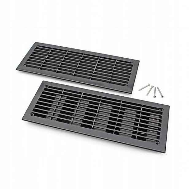 Ventilační Mřížka Uzamykatelná černá pro segmentovou garážovou bránu