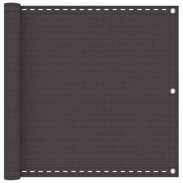 vidaXL Balkonová clona Obdélníkový 90 x 1000 cm HDPE a hliník