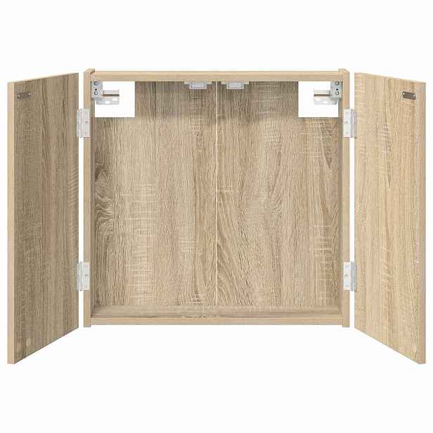 vidaXL Skříň na terče Dub sonoma 56 x 12 x 53,5 cm Kompozitní dřevo