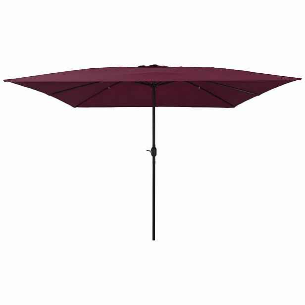 vidaXL Zahradní slunečník Bordeaux červená 295 x 295 x 245 cm