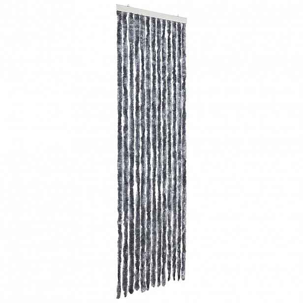 vidaXL Závěs proti hmyzu stříbrný 56 x 200 cm Chenille