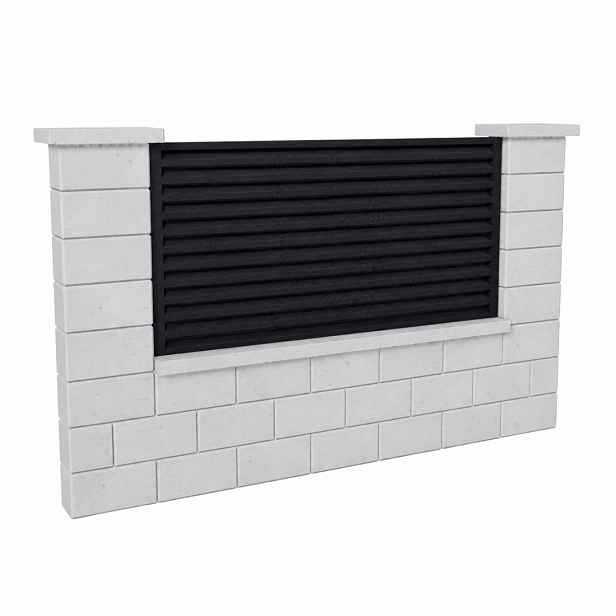 Výplň plotová DEKMETAL RAZZO 2G43A anthracite grey