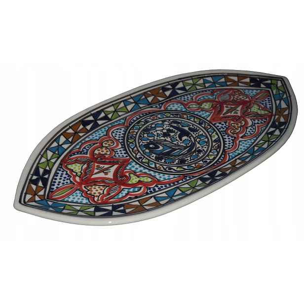 Gruzie Chaczapuri Pide Pizza Turecká Pizza Velký Krásný Talíř 43 cm