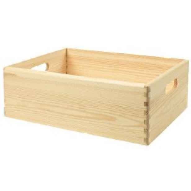 Dřevěná truhla Svenn 40x14x30 cm, surové dřevo