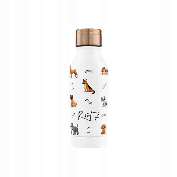 Root7 Termoláhev Dogs pes 350 ml na vodu a kávu pro děti