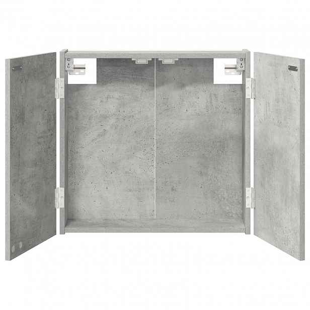 vidaXL Skříň na terče Betonově šedá 56 x 12 x 53,5 cm Kompozitní dřevo