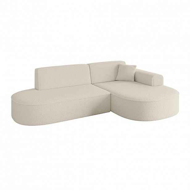 ALTDECOR ROHOVÁ SEDACÍ SOUPRAVA s otomanem vpravo MARI-L1 – 243 x 171 x 79 cm, béžová buklé