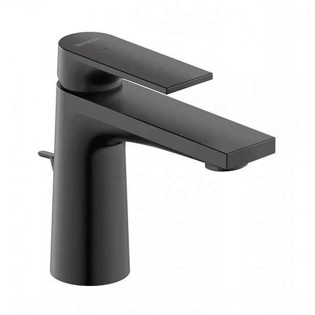 Duravit Tulum - Umyvadlová baterie s výpustí, FreshStart, matná černá TU1011001046