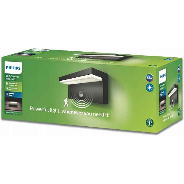 Led Venkovní Nástěnné Svítidlo Philips Bustan 9W 750LM IP44 Stmívatelné