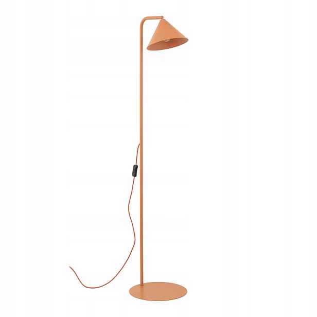 Podlahové stojací svítidlo Oranžový kov 141 cm Moderní Tk Lighting