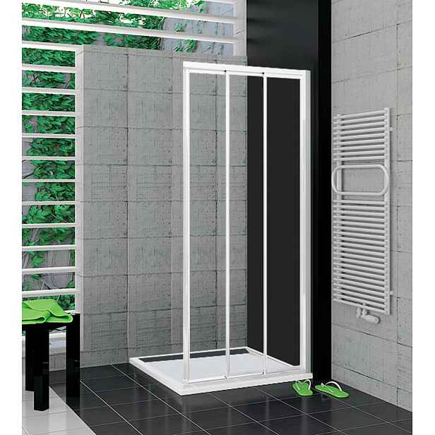 SanSwiss TOE3D 0800 04 07 Pravý díl sprchového koutu 80 cm, bílá/sklo