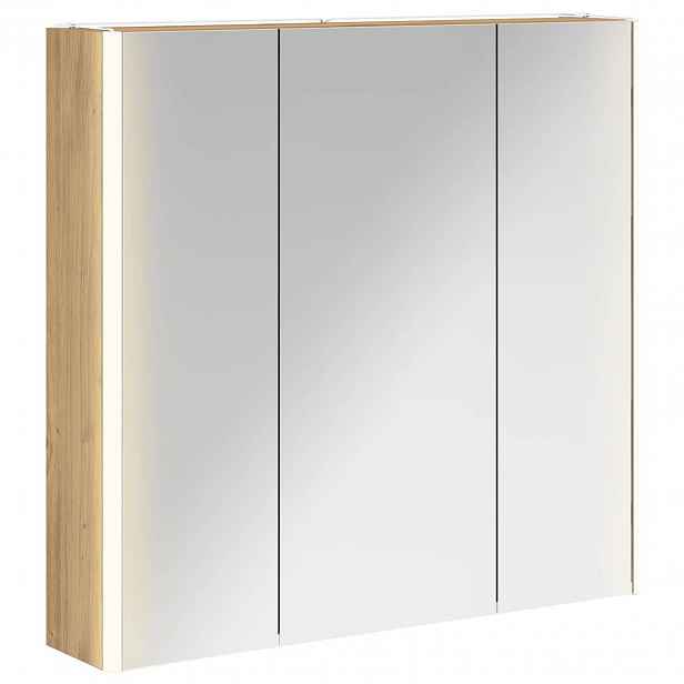 vidaXL Koupelnová zrcadlová skříň Umělecký dub 73.5 x 15.5 x 70 cm