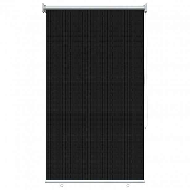 vidaXL Venkovní roletová žaluzie 90 % blokování UV Černá 80 x 140 cm