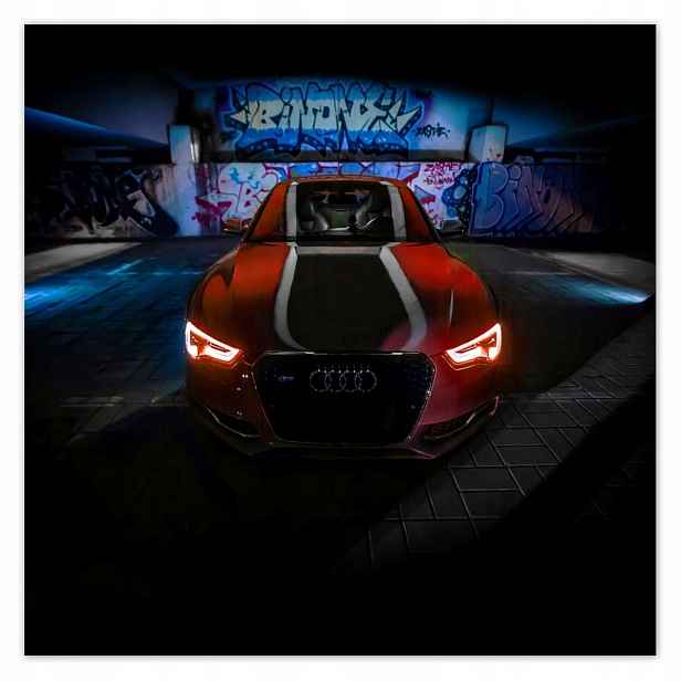 Plakáty 140x140 Červená Audica Audi