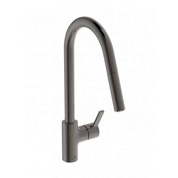 Ideal Standard Gusto - Dřezová baterie s výsuvnou sprškou, Magnetic Grey BD416A5