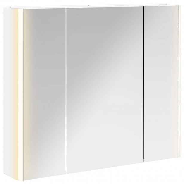 vidaXL Koupelnová zrcadlová skříň Bílá 83,5 x 15,5 x 70 cm