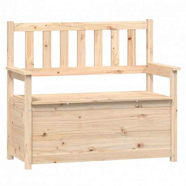 vidaXL Lavice 112,5x51,5x96,5 cm masivní borovice