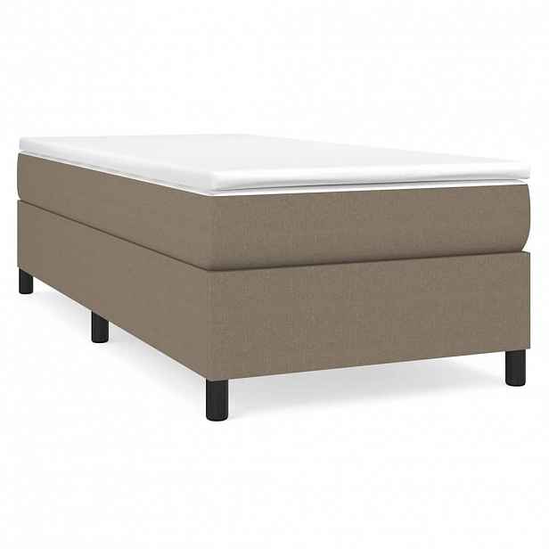 vidaXL Rám postele s boxspringem taupe 80x200 cm textil