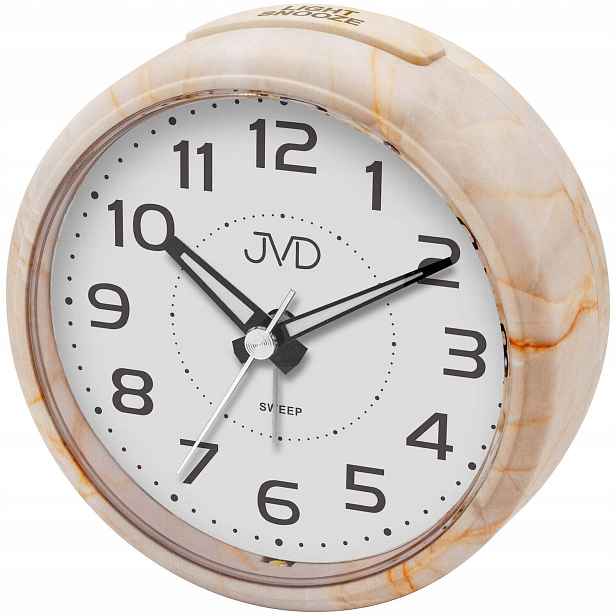 Čitelný Quartzový Budík Jvd SRP006.2 Podsvícení Snooze Tichý Mechanismus