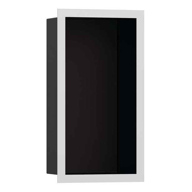Hansgrohe XtraStoris Individual - Výklenek do stěny s designovým rámem, 30x15x10 cm, matná černá/matná bílá 56095700