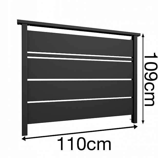 Solid 109 Francouzský balkon 110 cm Balustrada Ral