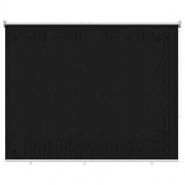 vidaXL Venkovní roletová žaluzie 90 % blokování UV Černá 200 x 140 cm