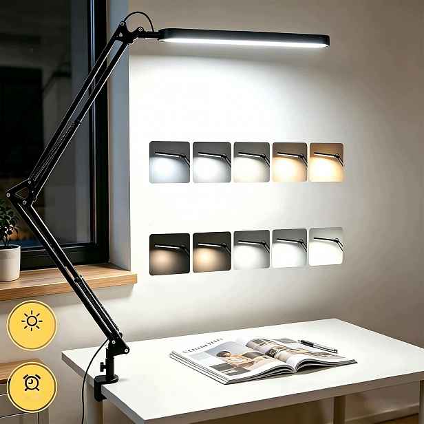 10W Led stolní lampa na školní stůl Noční Lampa Kreslící, nastavitelná