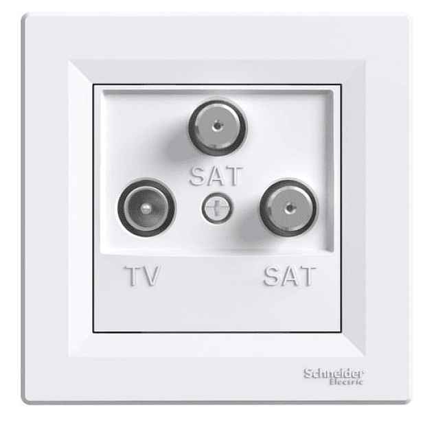 Schneider Electric Asfora zásuvka tv-sat-sat, koncová, bílá EPH3600121