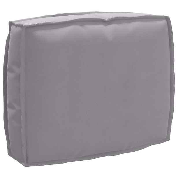 vidaXL Polštář Šedá 50 x 40 x 12 cm Oxford látka