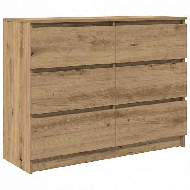 vidaXL Příborník dub artisan 100x35x76 cm kompozitní dřevo
