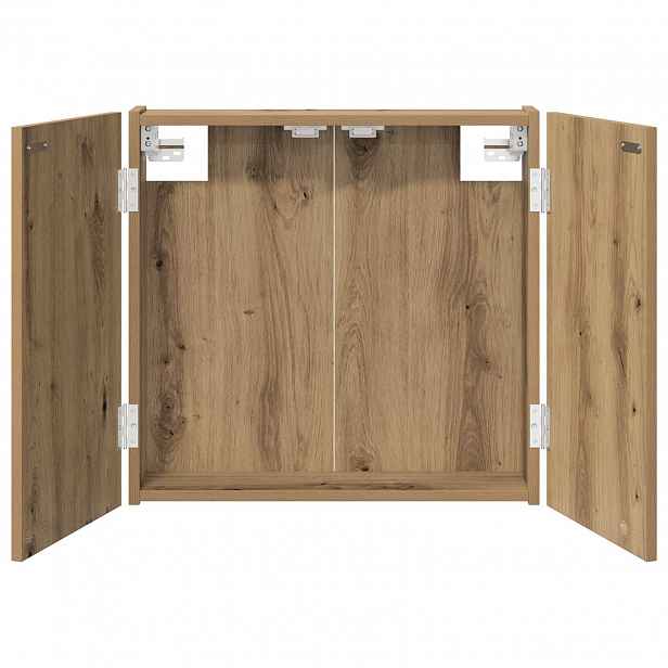 vidaXL Skříň na terče Dub artisan 56 x 12 x 53,5 cm Kompozitní dřevo