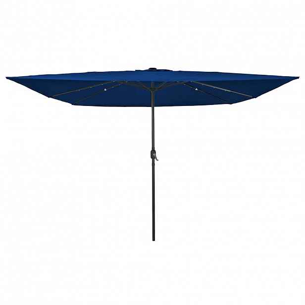 vidaXL Zahradní slunečník 295 x 295 x 245 cm Polyester a ocel Azurblau