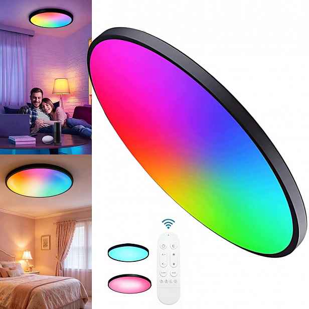Stropní Svítidlo Stropní Svítidlo Led Rgb Cct Kulatá Barevná