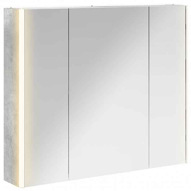 vidaXL Koupelnová zrcadlová skříň Betonově šedá 83,5 x 15,5 x 70 cm