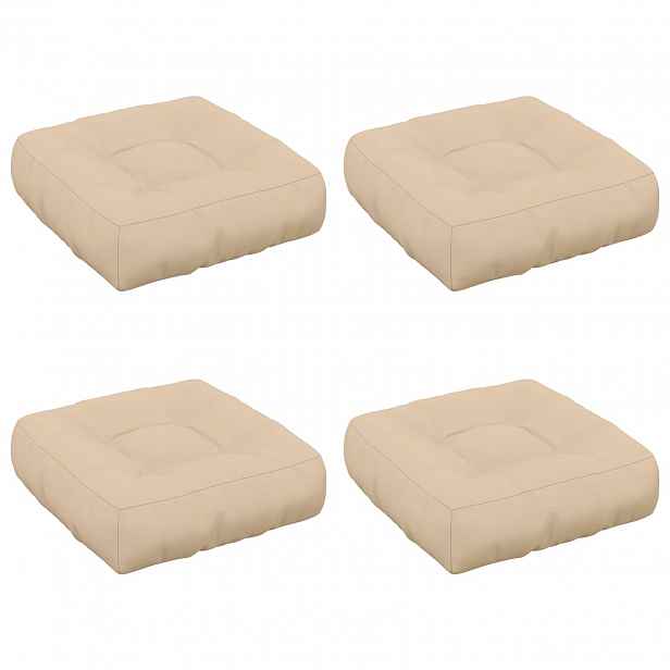 vidaXL Polstry ve 4 kusech VIANEN 4 pcs 100% polyester Krémová