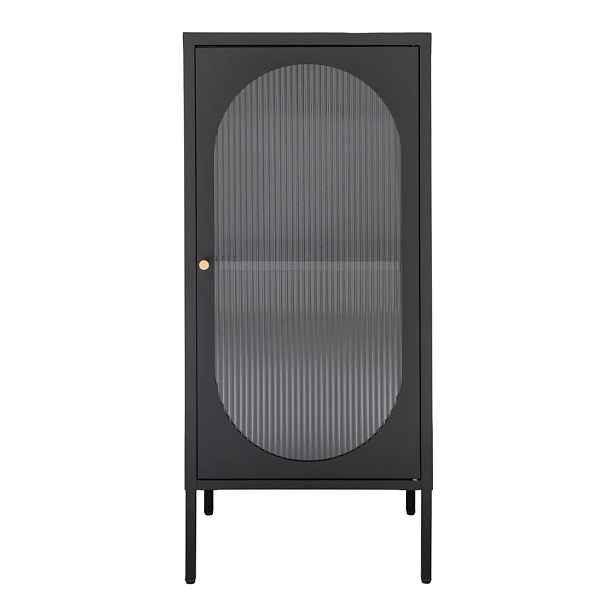 Černá kovová vitrína 50x110 cm Adelaide – House Nordic