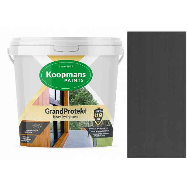 Koopmans GrandProtekt Hybridní Lazura Na Dřevo 10L Grand Antracit 918
