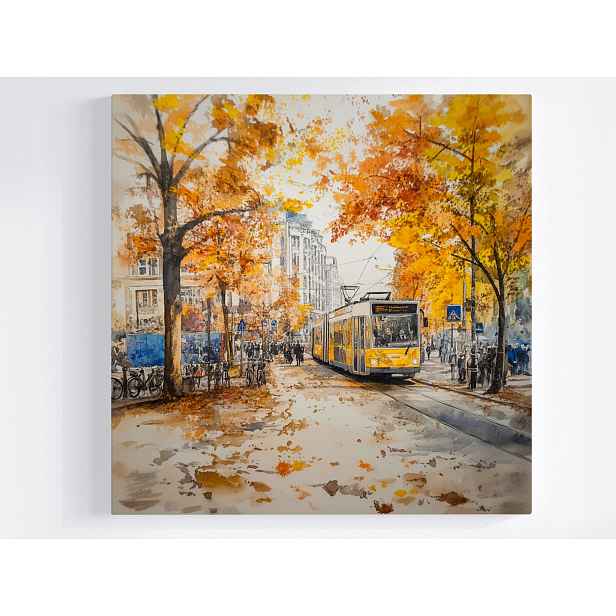 Obraz Na Plátně Canvas Město Berlín Doprava Komunikace Tramvaj 50x50
