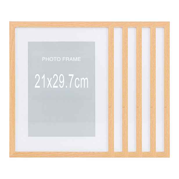 Rámečky v sadě 5 ks v přírodní barvě 21x30 cm Marbella – House Nordic
