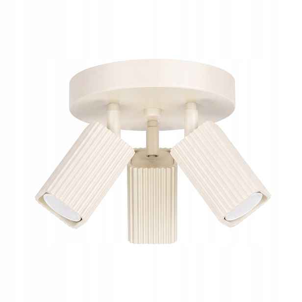 Sollux Lighting stropní svítidlo Rayo béžová kulatá 3xGU10 10W