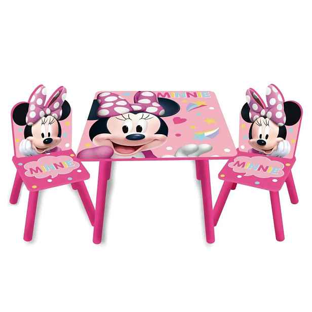 bHome Dětský stůl s židlemi Minnie DSBH1279